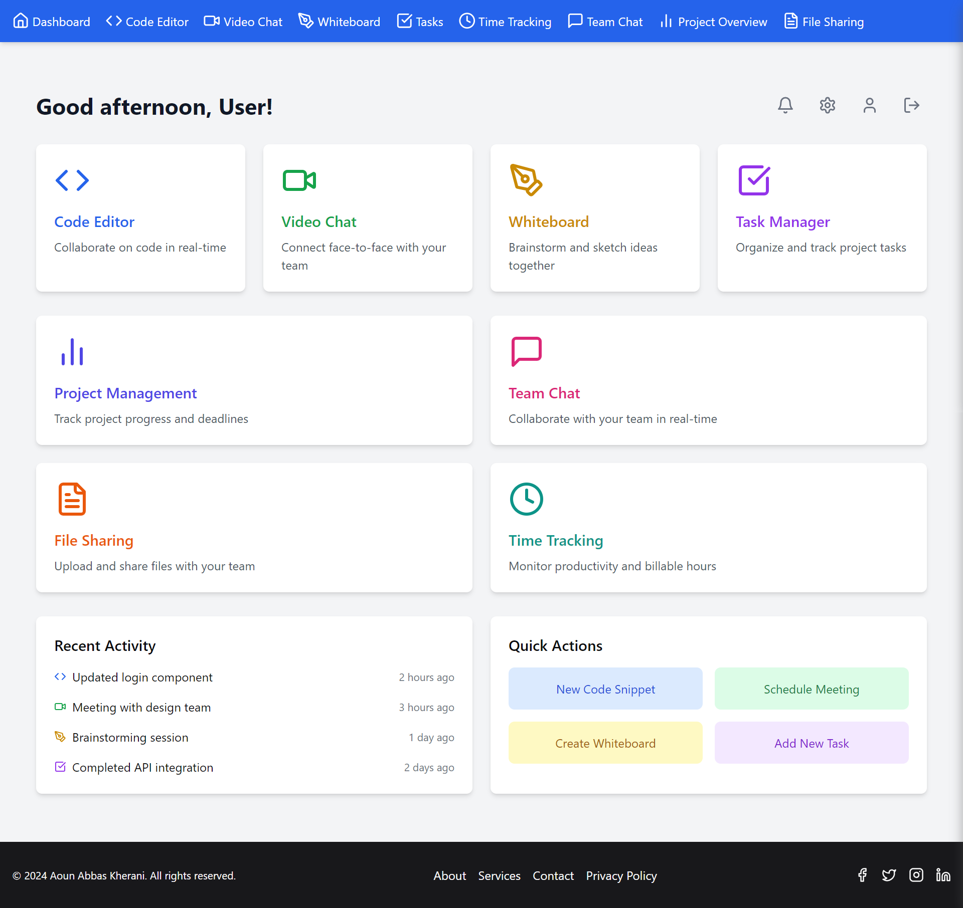 Collaborataion tool for remote team